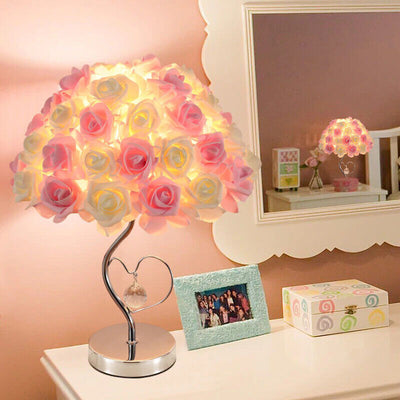 Rose Heart-Shaped Table Lamp