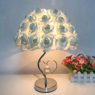 Rose Heart-Shaped Table Lamp